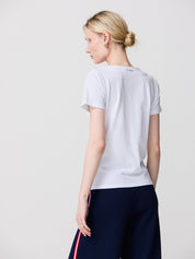 Camiseta ESCORPION Cuello Chilaba BLANCA