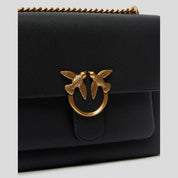 Bolso Love One Soft Big PINKO Oro NEGRO