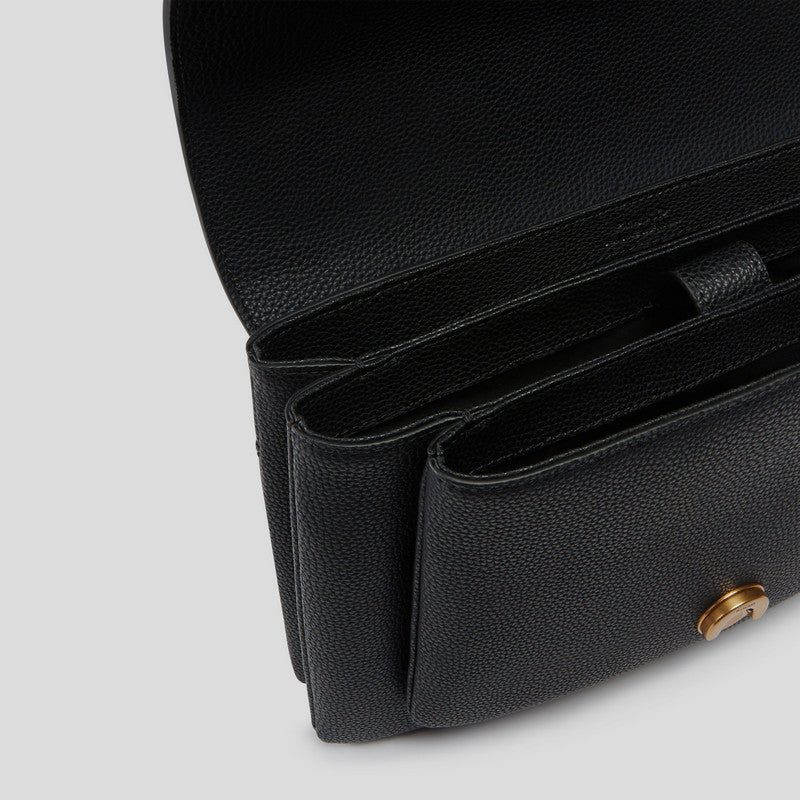 Bolso Love One Soft Big PINKO Oro NEGRO