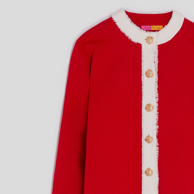 Chaqueta Punto VILAGALLO Chanel ROJO