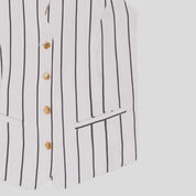 Chaleco Agata VILAGALLO RayasLino BLANCO