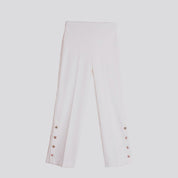 PantalónMikaela VILAGALLOPuntoRomaBLANCO
