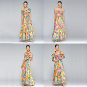 Vestido Susan VILAGALLO FrutasMULTICOLOR