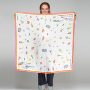 Foulard Seda VILAGALLO AperitivoMULTICOL