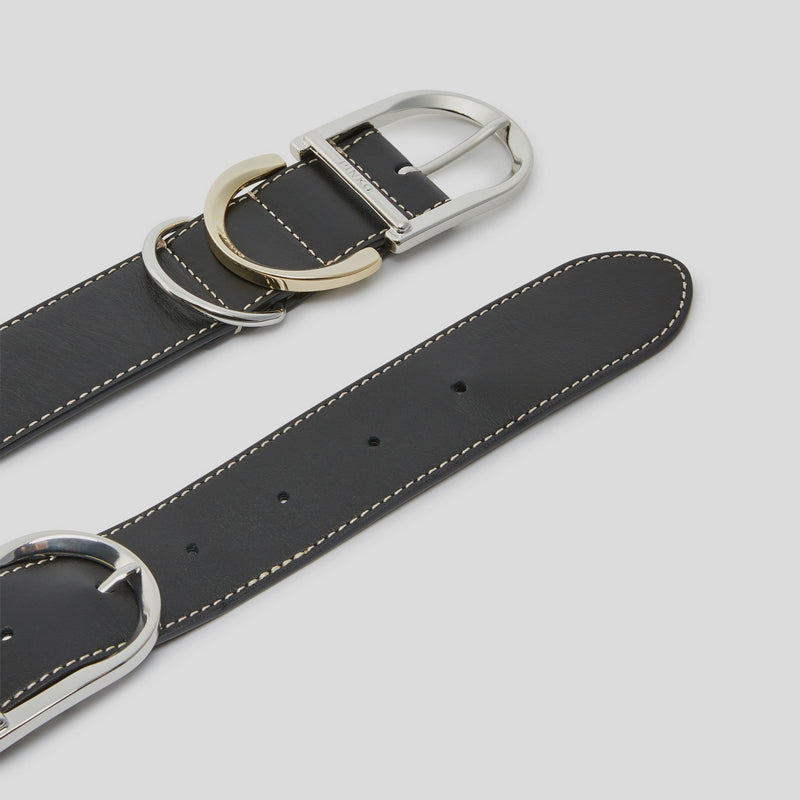 Cinturón Hippolita PINKO 4cm Piel NEGRO