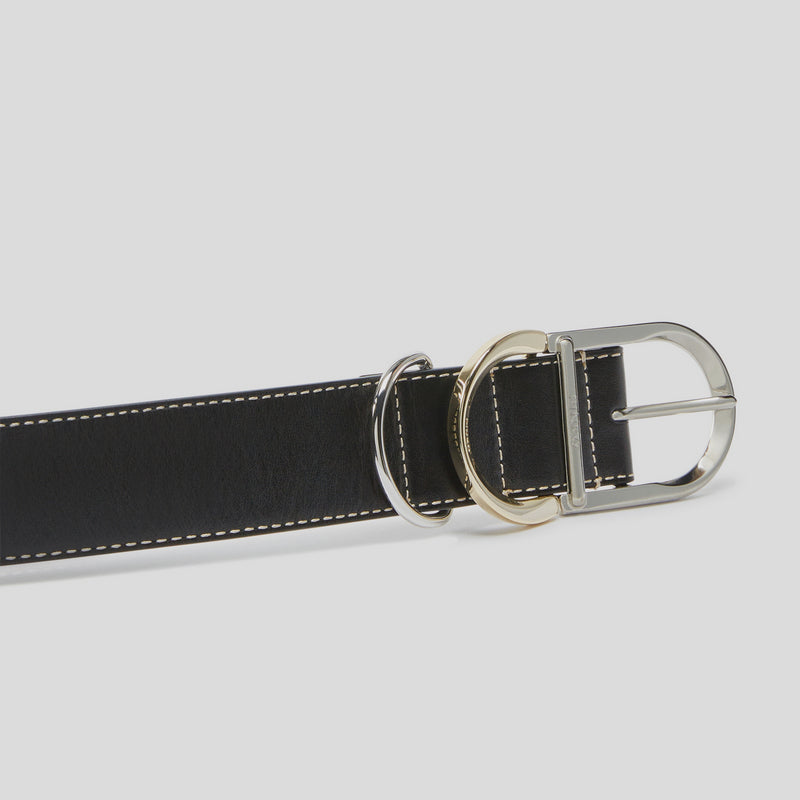 Cinturón Hippolita PINKO 4cm Piel NEGRO