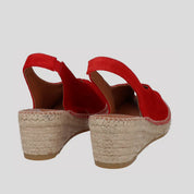 Alpargata Cuña VIGUERA YUTEFLEX AnteROJO