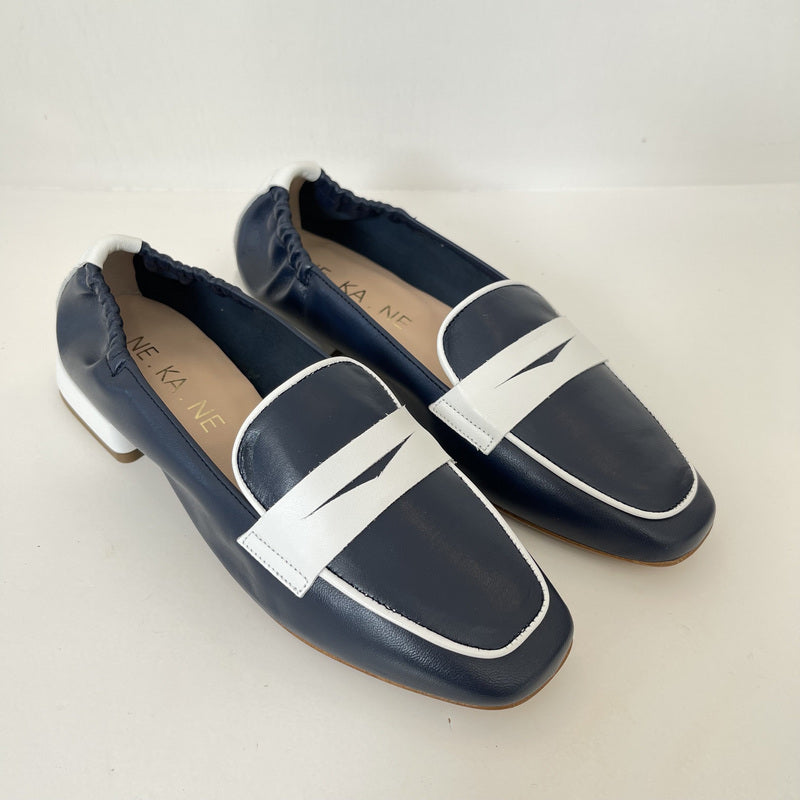 Mocasín NE.KA.NE Piel Bicolor MARINO/BLA
