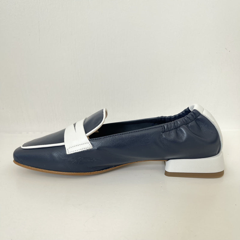 Mocasín NE.KA.NE Piel Bicolor MARINO/BLA