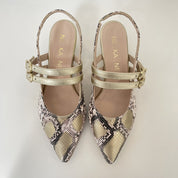 Sandalia NE.KA.NE Serpiente CHAMPAGNE