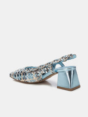 Salón Destalonado CARMELA Trenzado JEANS