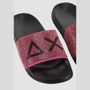 Chanclas Mujer SUN68 Logo Strass FUCSIA