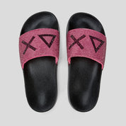 Chanclas Mujer SUN68 Logo Strass FUCSIA