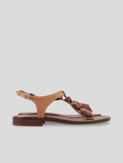 Sandalia Dedo PLUMERS Adornos Ante CUERO