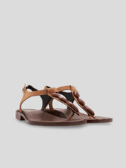 Sandalia Dedo PLUMERS Adornos Ante CUERO