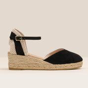 Alpargata Cuña GAIMO Copita Ante NEGRO