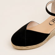 Alpargata Cuña GAIMO Copita Ante NEGRO