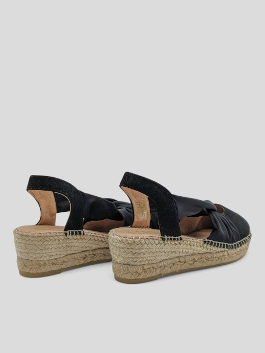 Alpargata Merry GAIMO Ante y Licra NEGRO