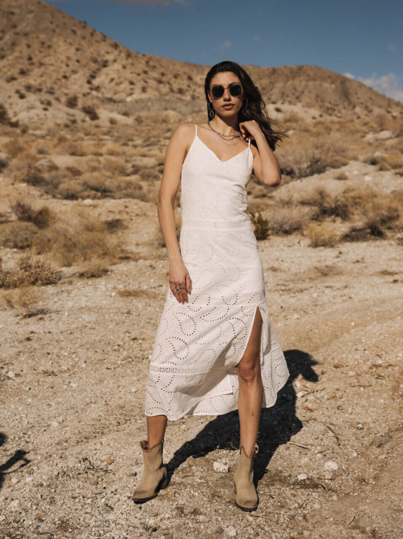 VestidoBordadoFREEMAN T.PORTERRevaniaBLA