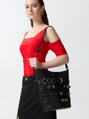 Bolso Cubo Grande PINKO CorreasPielNEGRO