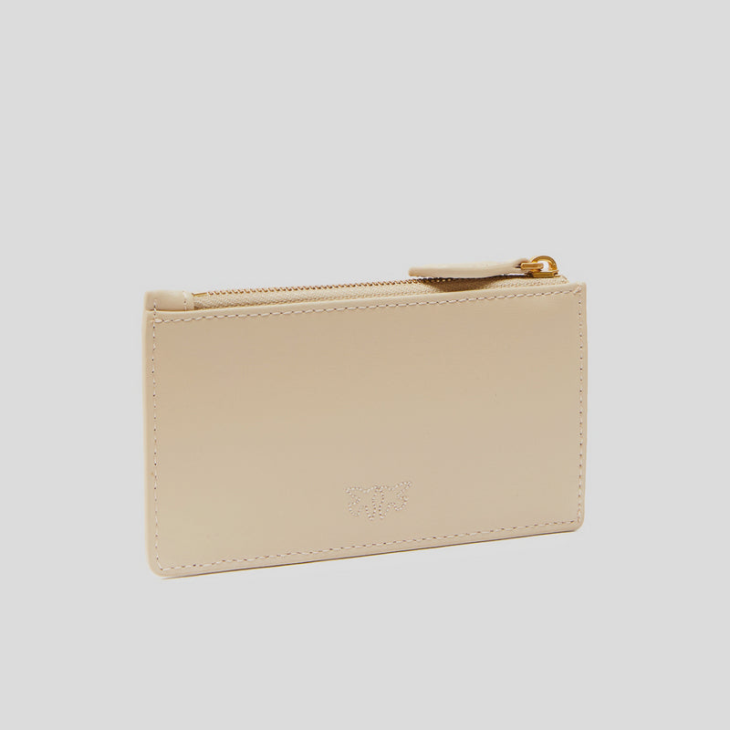 Tarjetero Cremallera PINKO Airone BEIGE