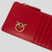 Tarjetero Cremallera PINKO Airone ROJO