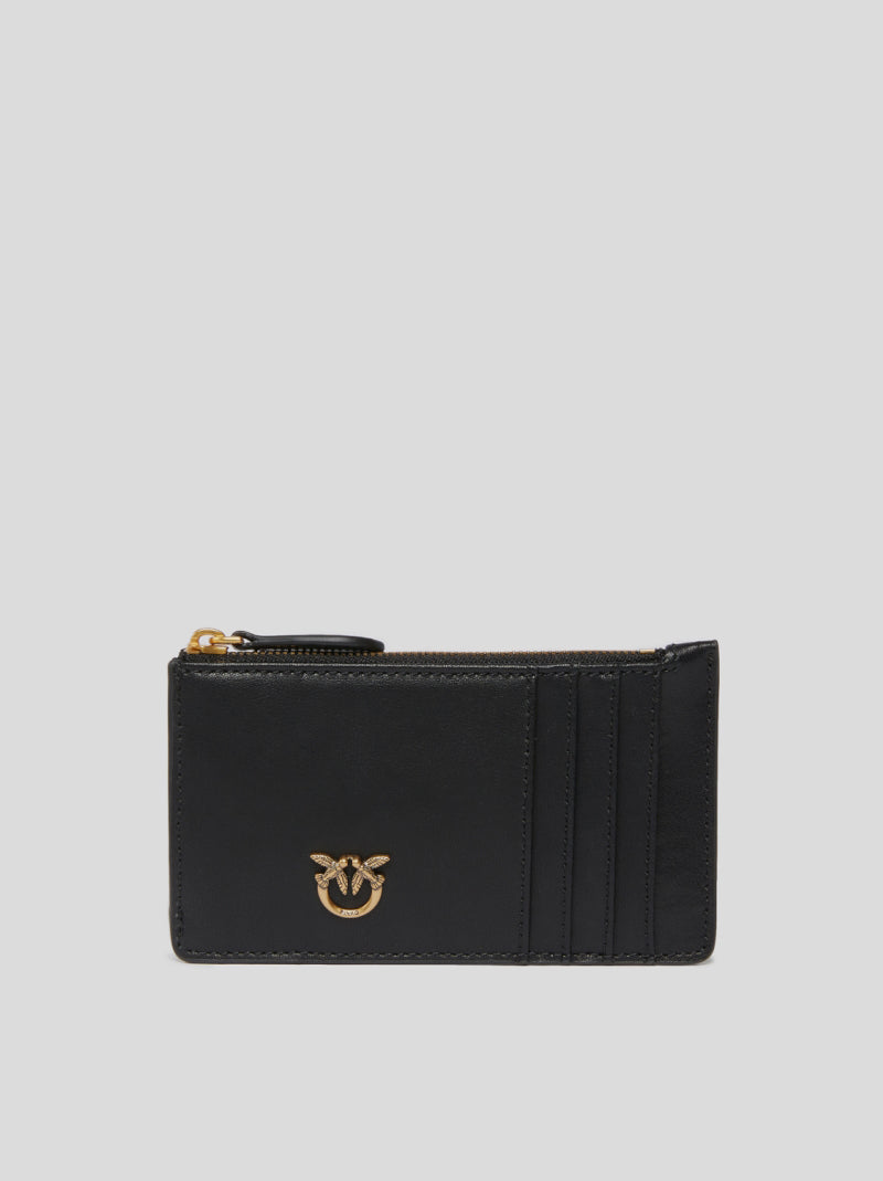 Tarjetero Cremallera PINKO Airone NEGRO