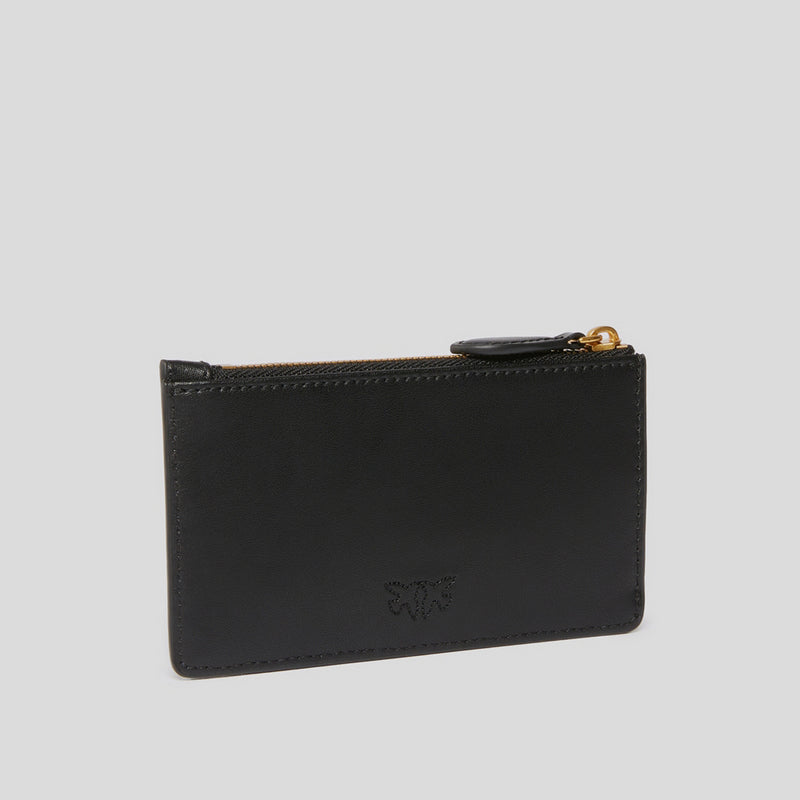 Tarjetero Cremallera PINKO Airone NEGRO
