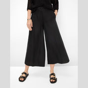 Pantalón Palazzo Melli S BRAX Lino NEGRO