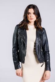 Biker SR FREAKY NATION Piel NEGRO