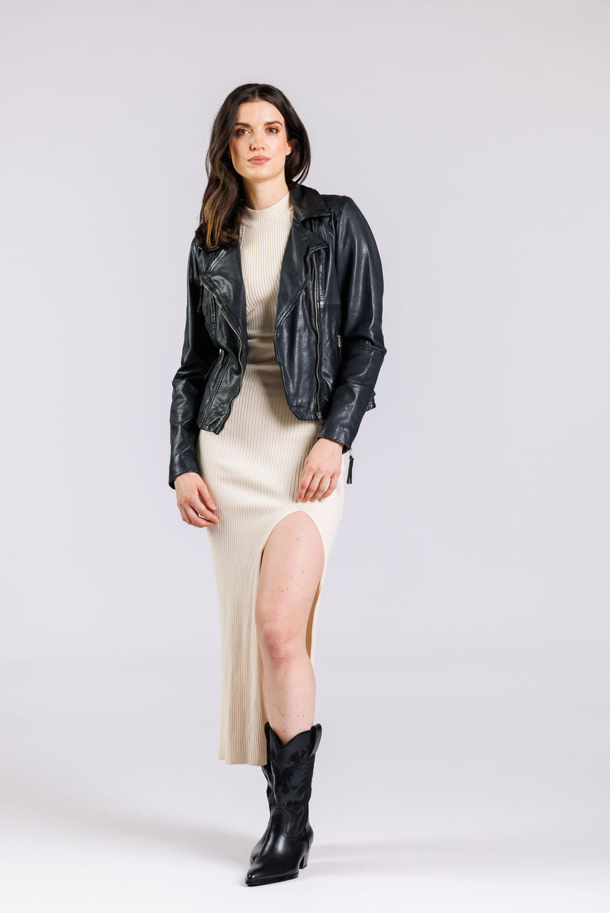 Biker SR FREAKY NATION Piel NEGRO