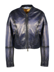 Bomber Corta FREAKY NATION Piel AZUL