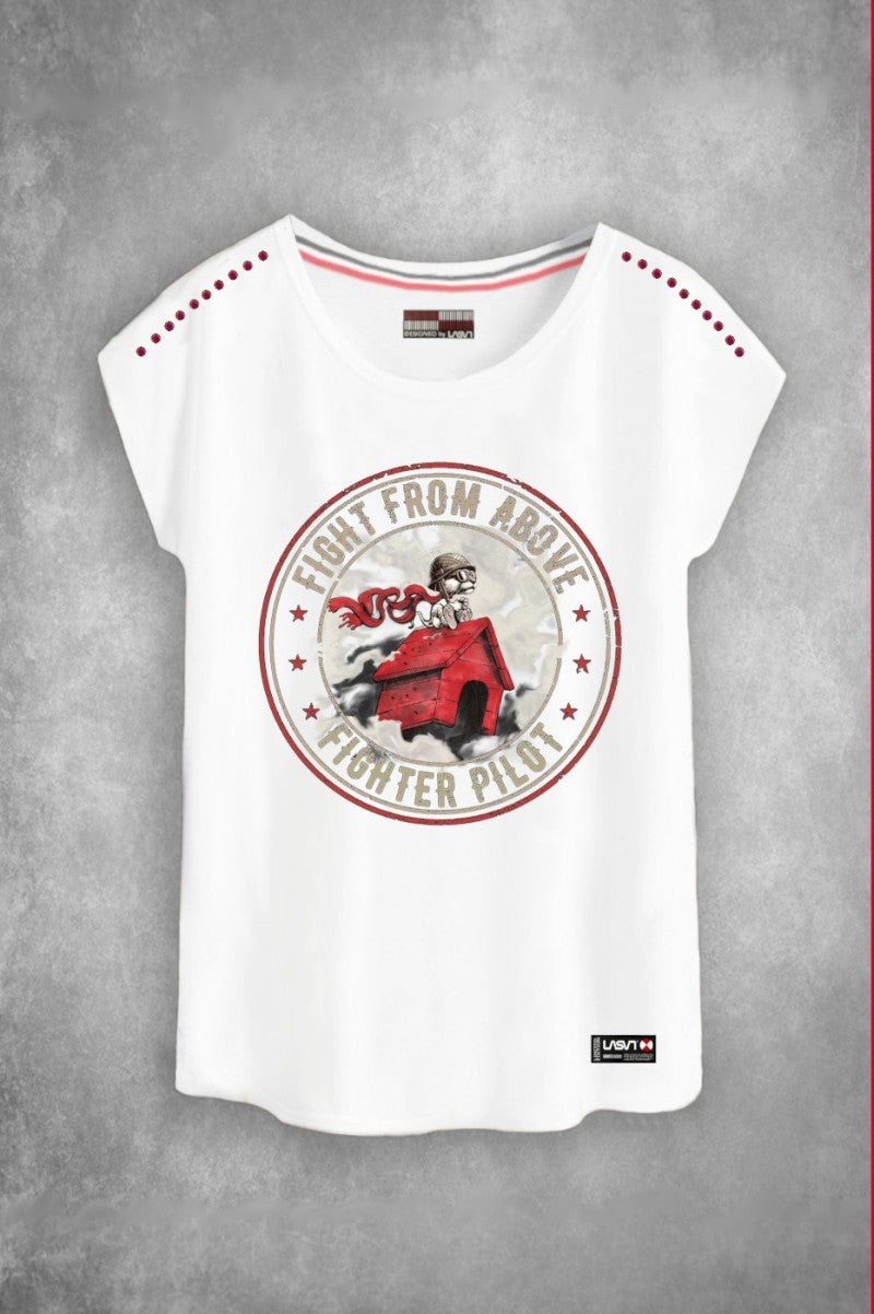 Camiseta Mujer LA SAL Fight BLANCO