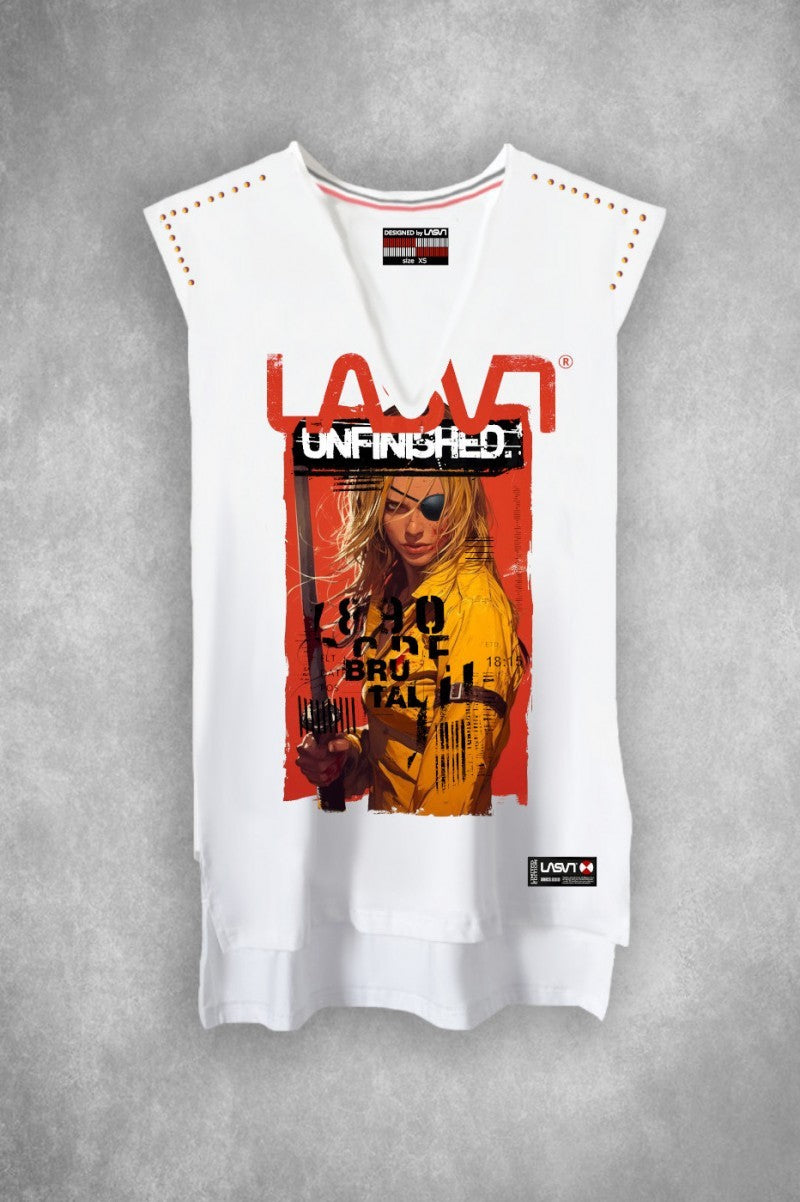 Camiseta Mujer LaSAL Unfinished BLANCO