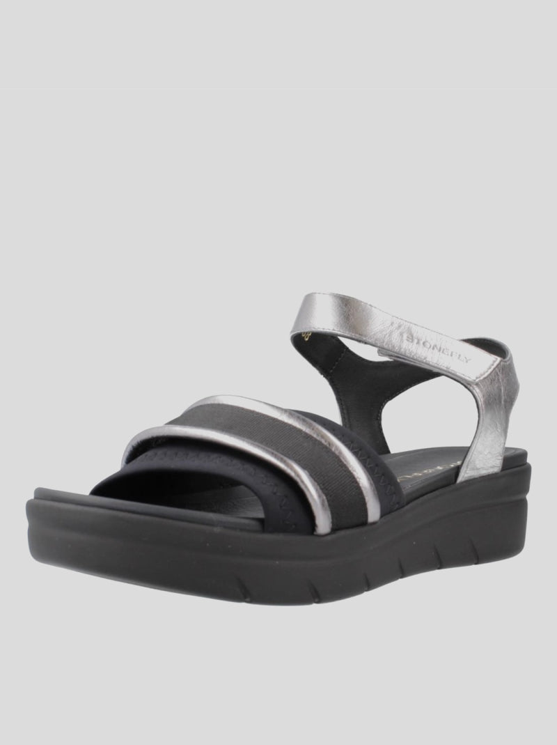 Sandalia STONEFLY Aqua III NEGRO y PLATA
