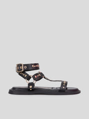 Sandalia Romana JANET&JANET Tachas NEGRO