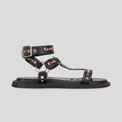 Sandalia Romana JANET&JANET Tachas NEGRO