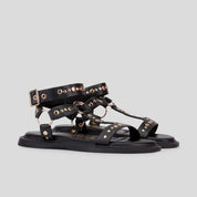 Sandalia Romana JANET&JANET Tachas NEGRO