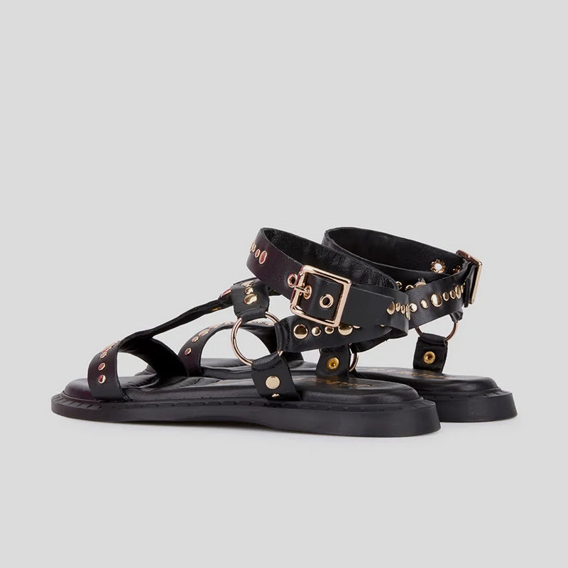 Sandalia Romana JANET&JANET Tachas NEGRO