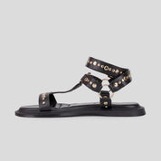 Sandalia Romana JANET&JANET Tachas NEGRO