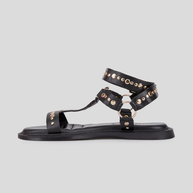 Sandalia Romana JANET&JANET Tachas NEGRO