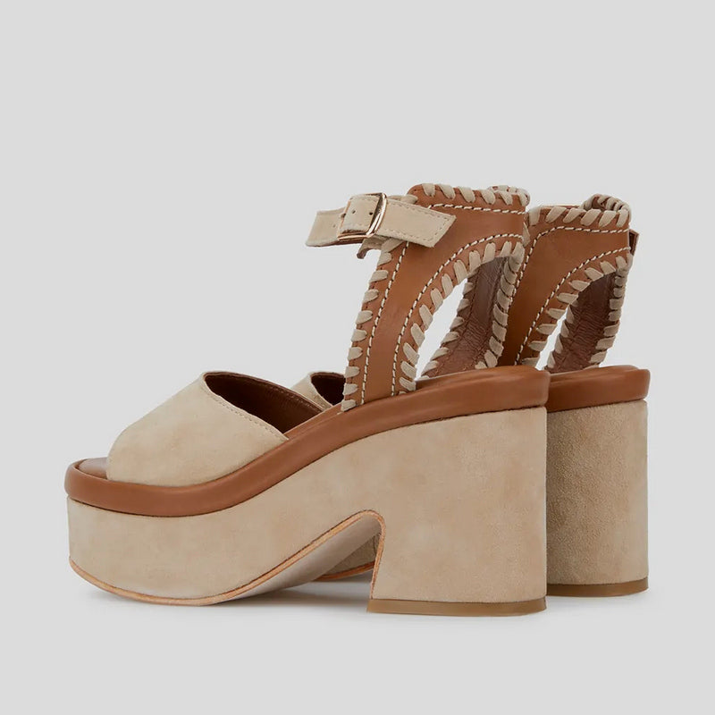 Sandalia Tacón JANET&JANET Combi BEIGE