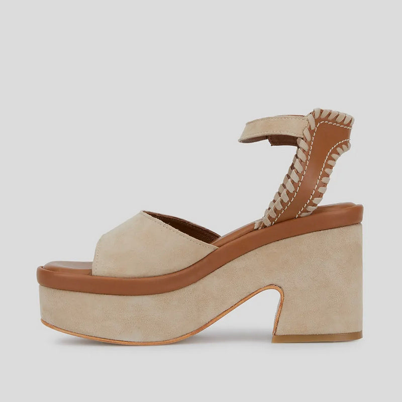Sandalia Tacón JANET&JANET Combi BEIGE