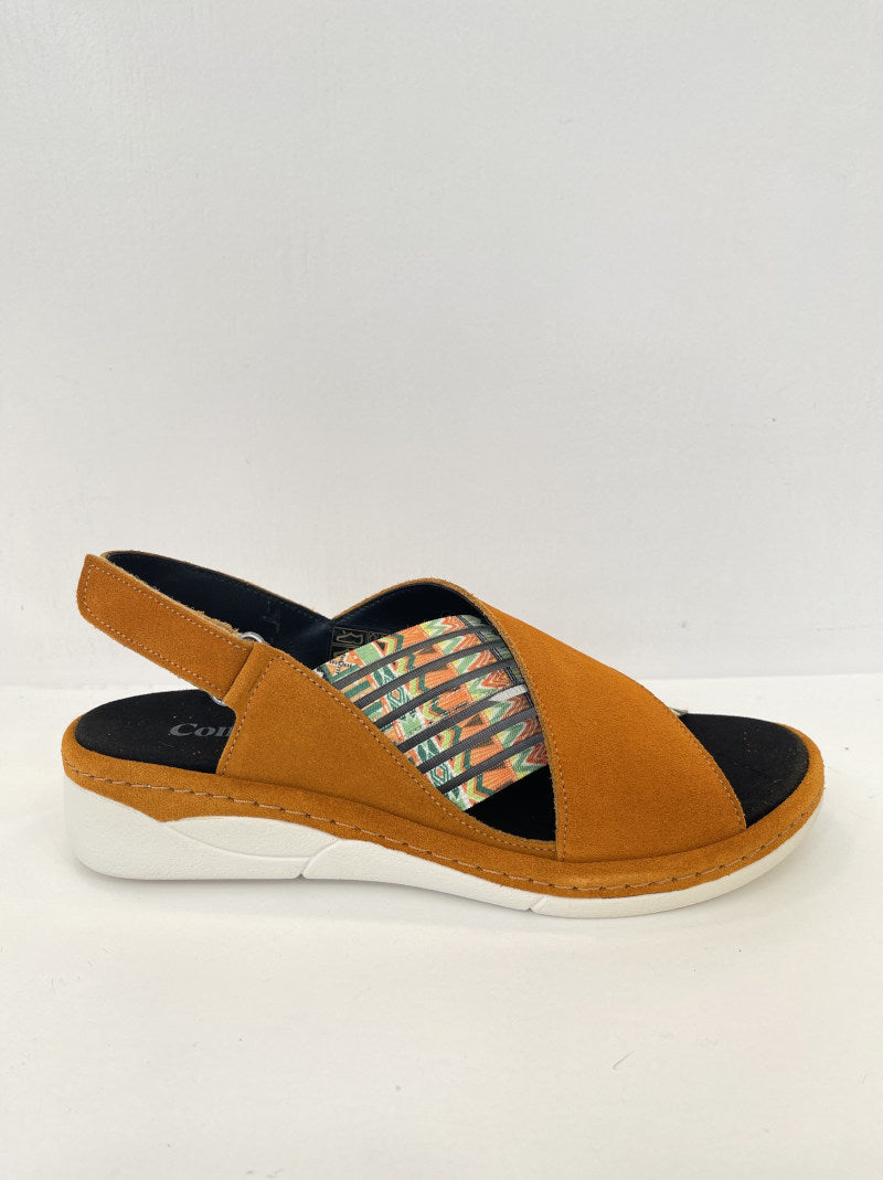 Sandalia COMFORT CLASS Elasticos NARANJA