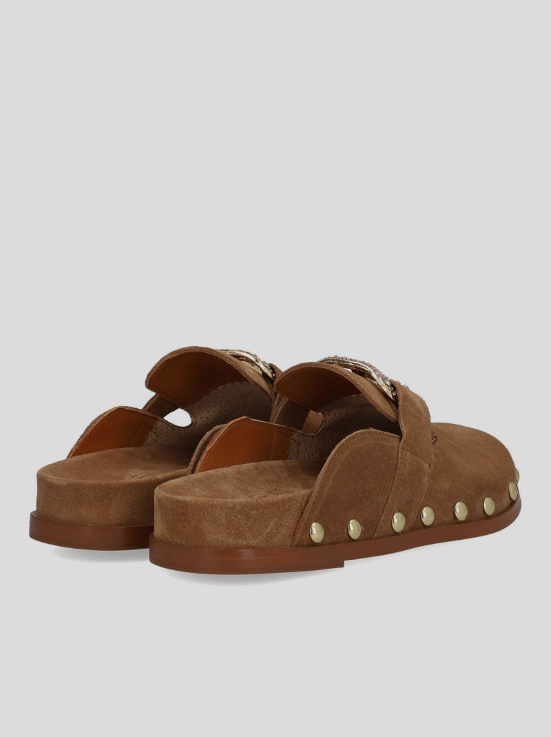 Zueco Alive ALPE TachasStrass Ante CUERO