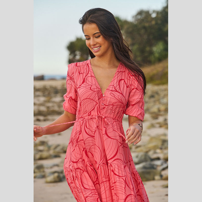 Vestido Largo JAASE Rosella Tessa SALMÓN