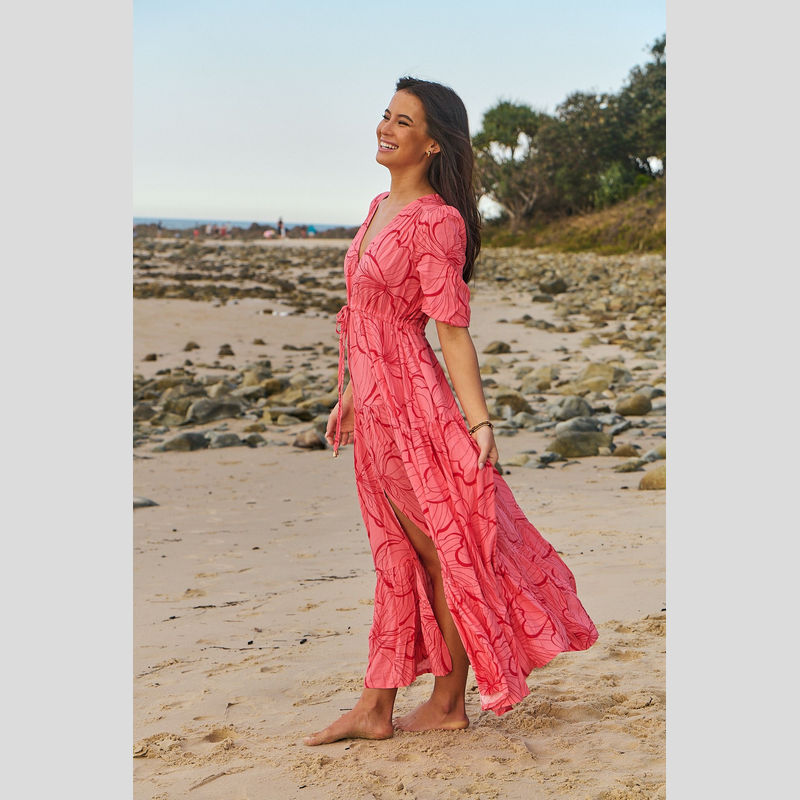 Vestido Largo JAASE Rosella Tessa SALMÓN