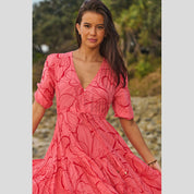 Vestido Largo JAASE Rosella Tessa SALMÓN