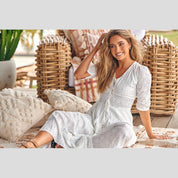 Vestido Bordado JAASE Indiana BLANCO