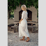 Vestido Bordado JAASE Indiana BLANCO